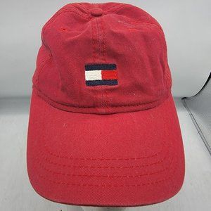 Tommy Hilfiger Embroidered Ardin Hat Cap Red Casual Adjustable Lightweight